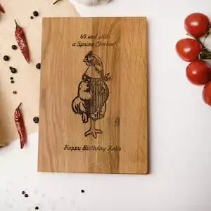 Any Age No Spring Chicken Wooden Board
