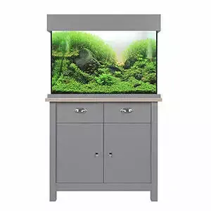 Aqua One Oakstyle Shades Flint Grey Aquarium and Cabinet