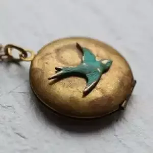 Bird Locket Necklace