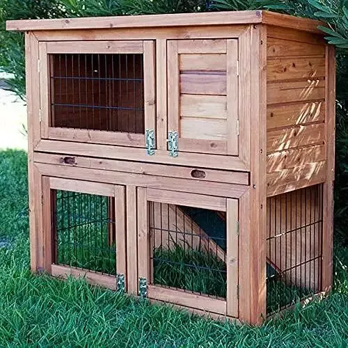 BUNNY BUSINESS Double Decker Hutch