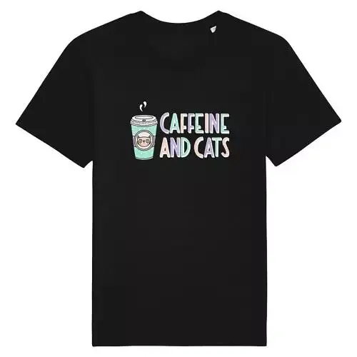 Caffeine and Cats T-Shirt