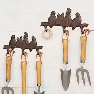 Cast Iron Rooster Hook Board