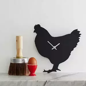 Chicken Clock With Wagging Tail