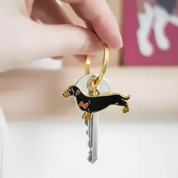 Dachshund Keyring