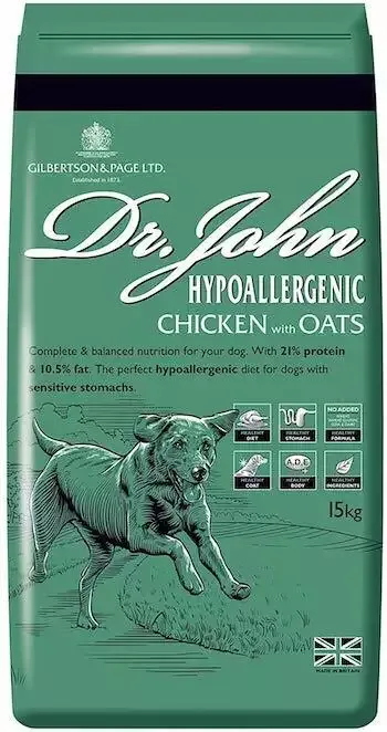 Dr John Hypoallergenic Chicken & Oats From Gilbertson & Page