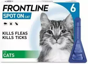FRONTLINE Spot On Flea & Tick Treatment for Cats 6 Pipettes
