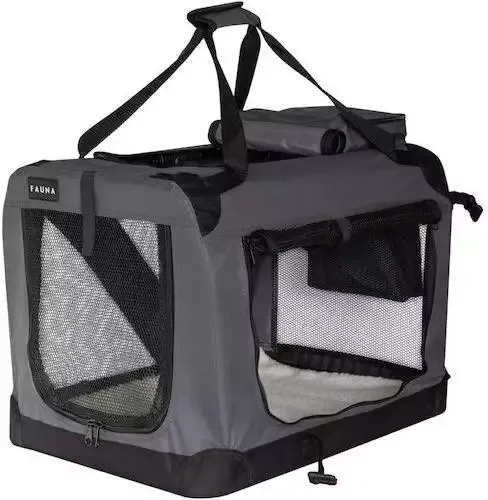 Fauna Dog Puppy Lightweight Grey Crate