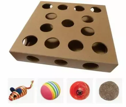 Tribal Produce - Interactive Indoor Cat Toy Puzzle Box