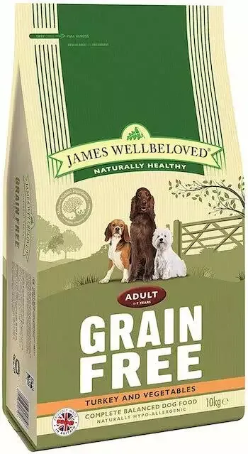 James Wellbeloved Grain Free Adult Turkey & Veg Dry Food