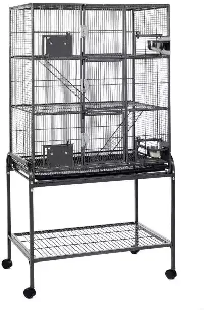 Little Friends Triple Metal Chinchilla Cage With Stand