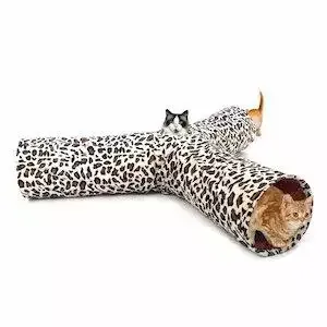 PAWZ Road Leopard Print 3 Way Cat Tunnel