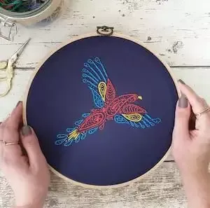 Paisley Parrot Embroidery Kit