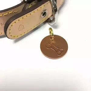 Personalised Antique Copper Dog Tag