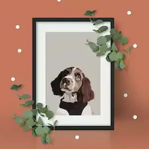 Faced Personalised Pet Portrait