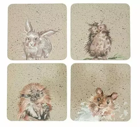 Set Of Four Wildlife Coasters