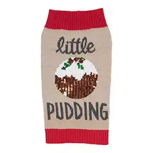Christmas Pudding Dog Jumper 