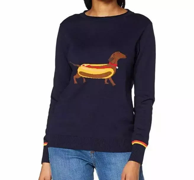 Dachshund Crew Neck Jumper