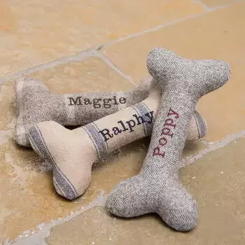 Mutts & Hounds Personalised Dog Bone Toys 