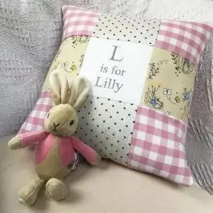 Peter Rabbit Alphabet Cushion 
