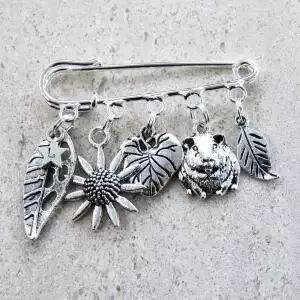 Guinea Pig Charm Brooch